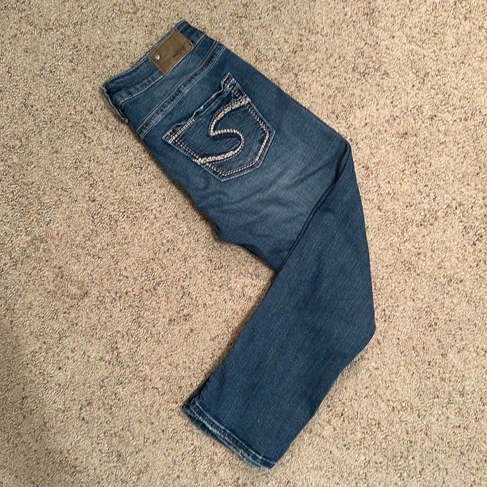Silver Suki High Capris W28/L22.5